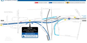 🚧 Alerte travaux : fermetures majeures sur l'autoroute 25 pour le tunnel La Fontaine cette semaine. #TransportsQC