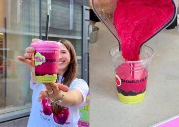 Un smoothie qui stimule la créativité : le Cherry Chérie signé Marianne Plaisance débarque au Shaka Club 🍒✨ #Montréal #Foodie #CherryCherie
