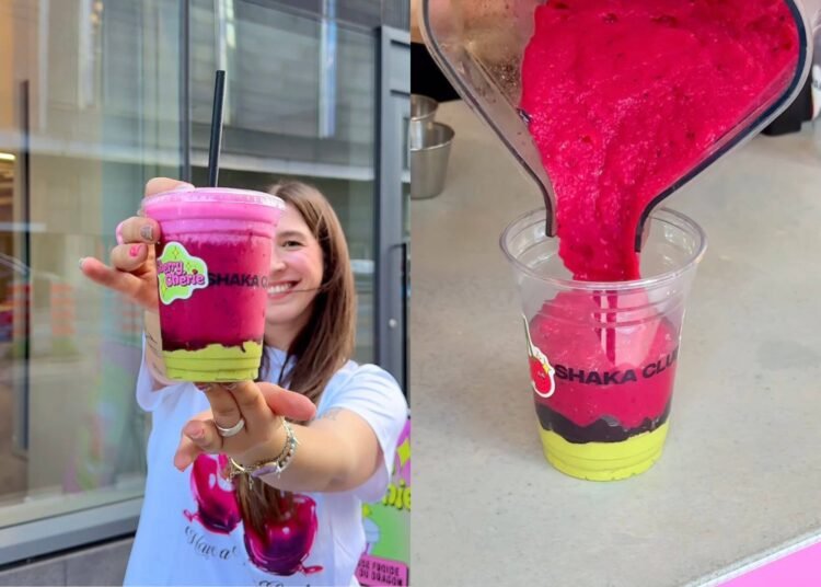 Un smoothie qui stimule la créativité : le Cherry Chérie signé Marianne Plaisance débarque au Shaka Club 🍒✨ #Montréal #Foodie #CherryCherie
