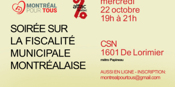image - Quebecoscope - L'Actualité Montréalaise Débat citoyen sur la fiscalité montréalaise : citoyens et partis politiques s’engagent pour une réforme équitable