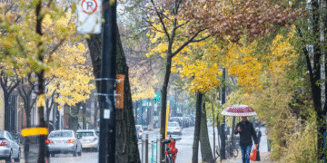 Froid automnal à Montréal : Les températures chutent, un week-end ensoleillé mais frais en perspective